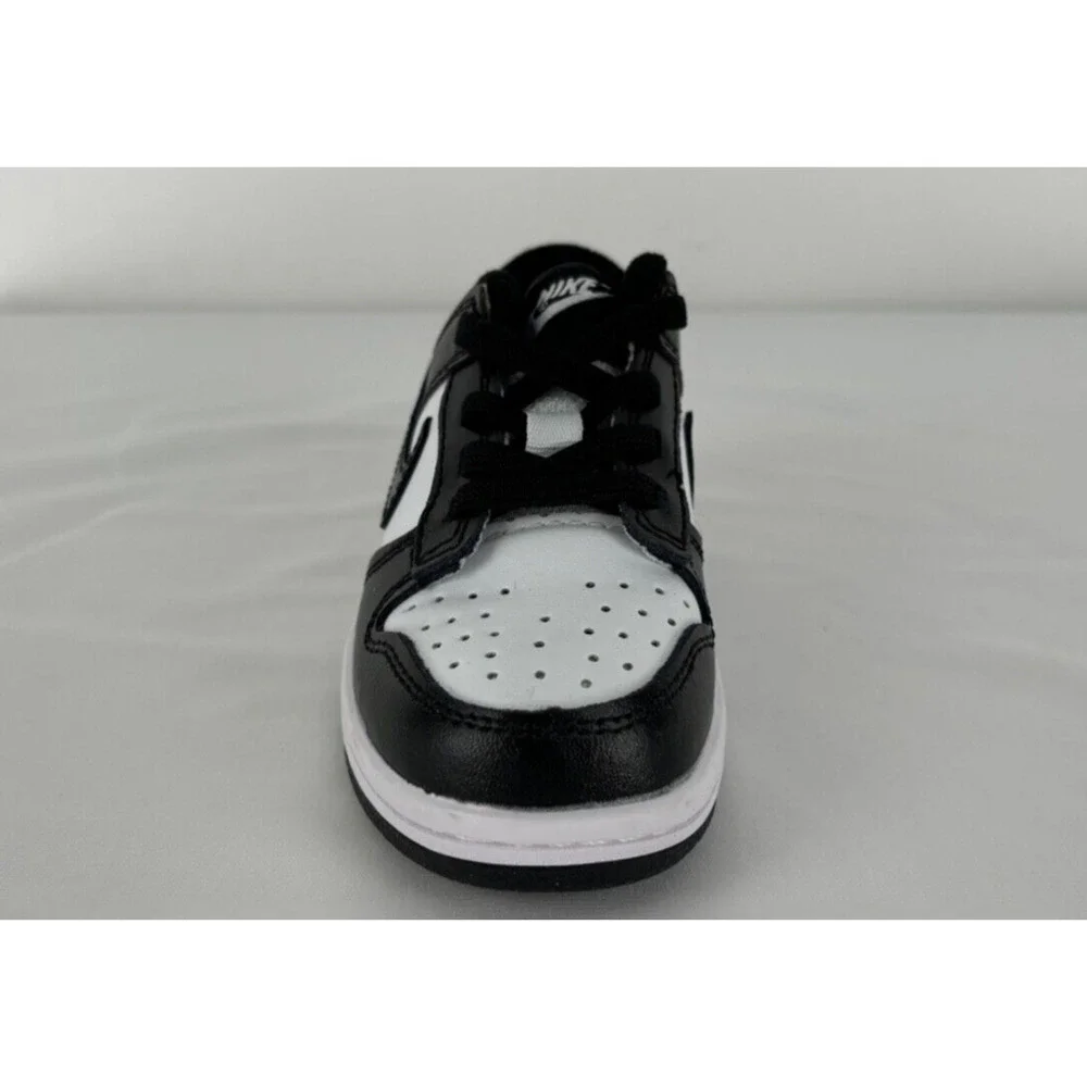 Nike Dunk Low Retro White Black Panda (TD) Sneaker Shoe Kids Size 7C New CU1727